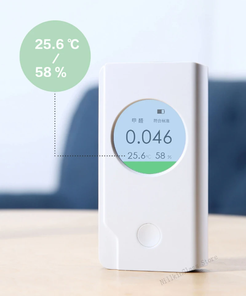 Xiaomi Miaomiaoce профессиональный детектор формальдегида перезаряжаемый излишки напоминание температура влажность дисплей умный детектор воздуха
