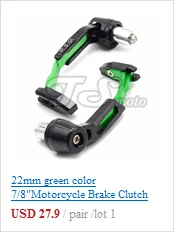 Для honda CB1000 2009- 2010 2011 Универсальный 7/" 22 мм руль мотоцикла сцепные рычаги протектор Защитный Рычаг