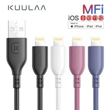 KUULAA MFi Lightning Кабель для iPhone 11 Pro XS Max X XR Быстрая зарядка USB зарядное устройство кабель для iPhone 8 7 6 Plus 5 USB зарядный шнур