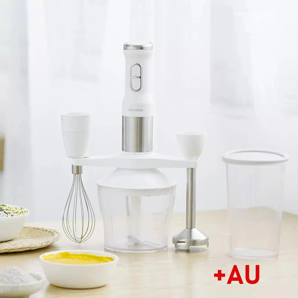 XIAOMI MIJIA QCOOKER CD-HB01 ручной блендер Электрический кухонный портативный кухонный комбайн миксер соковыжималка многофункциональная быстрая - Цвет: add AU Adapter