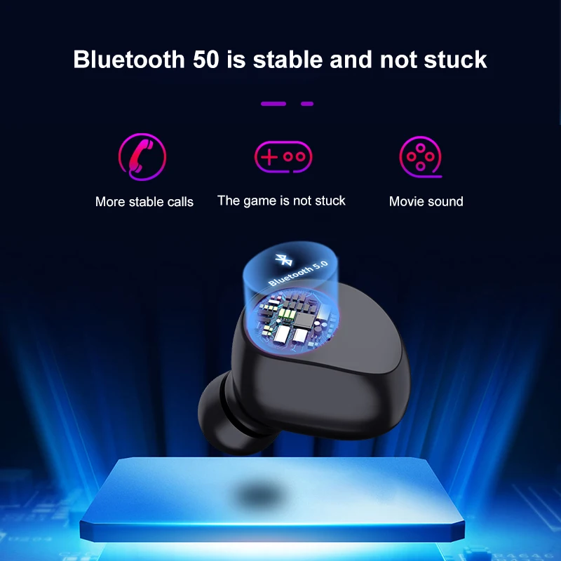 Tws TX29 Wireless Bluetooth Earphones V5 0 Mini Stereo Sport Gaming Noise Cancel Headset Waterproof Headphone with Microphone