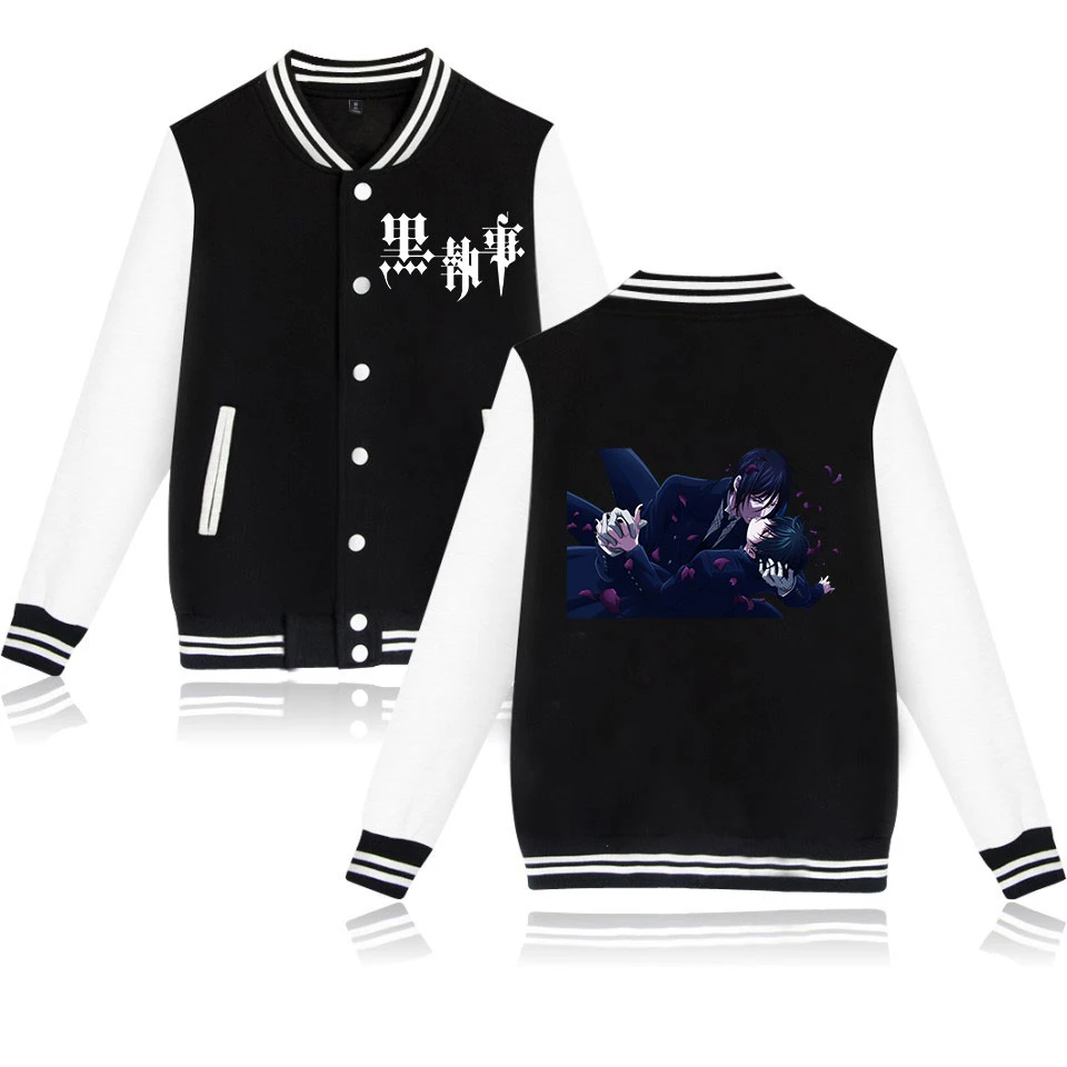 2019 New Arrivals Anime Black deacon Design Baseball Jacket For Men Harajuku Goku Capless Sweatshirt High Quality Hoodies | Мужская