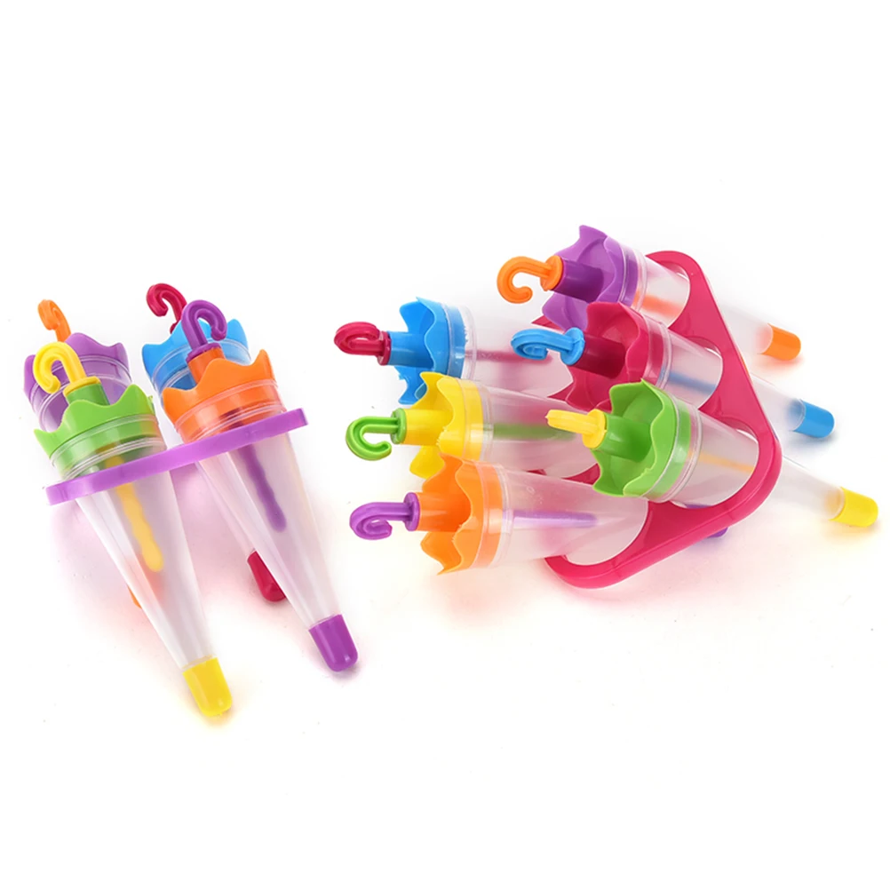 1 Set 2 Styles Ice Cream Popsicle Molds Umbrella Shape Make Frozen DIY Juice Ice Cream Lolly Yogurt Popsicle Molds