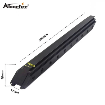 

ALONEFIRE M59 11mm to 11mm Aluminum Alloy Increase Picatinny Weaver Rail Mount 200mm Mount For Scope Hunting Accessories