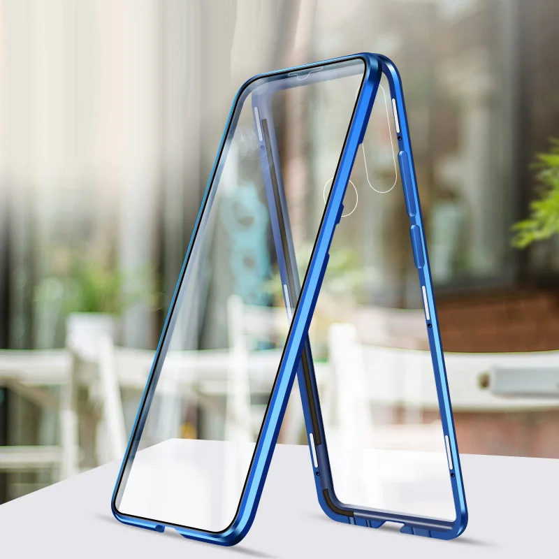Магнитный адсорбционный чехол для телефона huawei Honor 20 Pro, закаленное стекло, передняя и задняя стеклянная крышка, металлический чехол для huawei Honor 20i