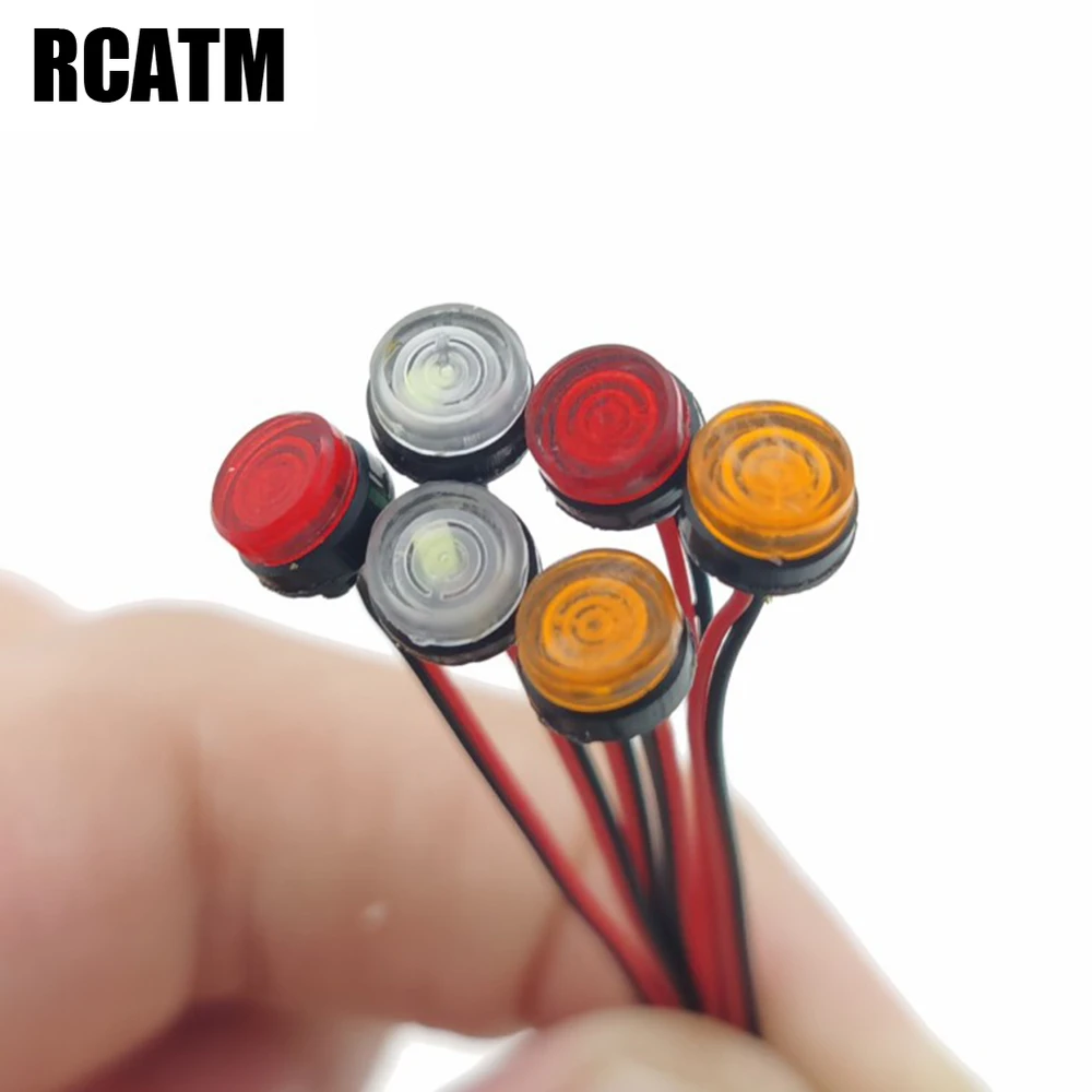 2 шт. светодиодный сбоку контур светильник Ширина для 1/14 Tamiya RC грузовик самосвал