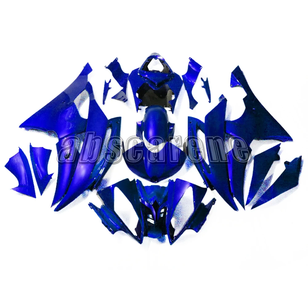 Глянцевый чистый синий полный обтекатель комплект для Yamaha YZF600 R6 yzf 2008 2016 09 10 11 12 13 14