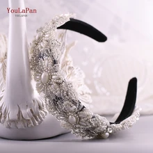 YouLaPan S219-FG, модные роскошные блестящие стразы, повязка на голову, свадебный камень, повязка на голову, женские аксессуары для волос, барокко, повязка на голову