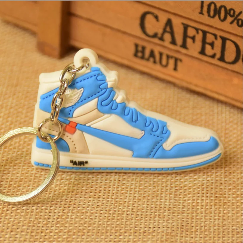 Мини Jordan 1 брелок обуви Для мужчин Для женщин Дети C логотипом отличный подарок для баскетбола брелок-кроссовок для ключей ключ держатель Porte Clef