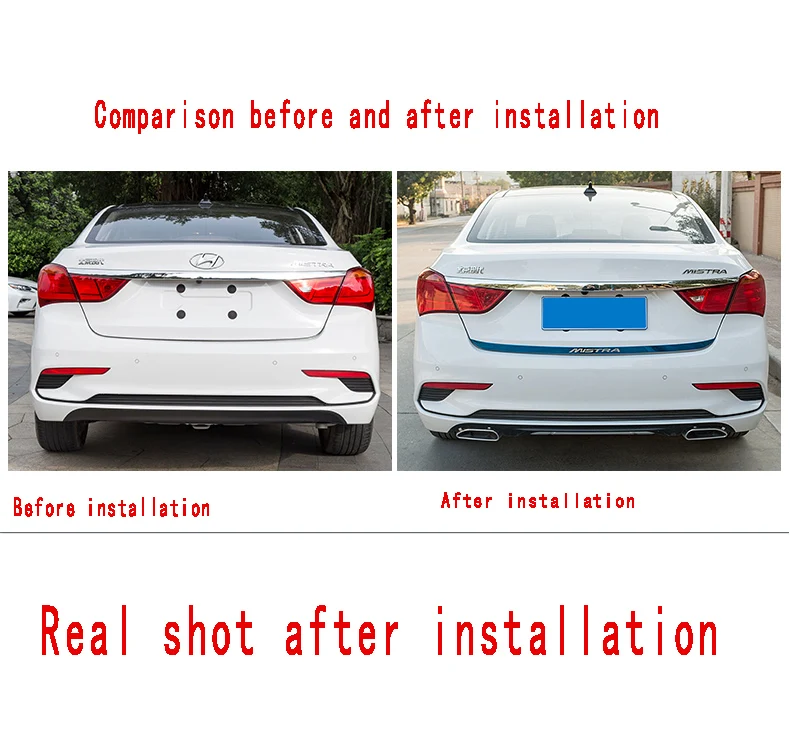Предназначенная для HYUNDAI MISTRA задняя коробка полоса для отделки дверей 14-19 MISTRA Установите задний ящик защитный светильник