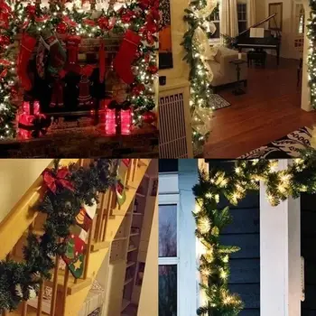

Fabric Beautiful Fashion Christmas Rattan Decoration Artificial Rattan Artificial Ivy Vine Wedding The Mall DIY Room Garlands