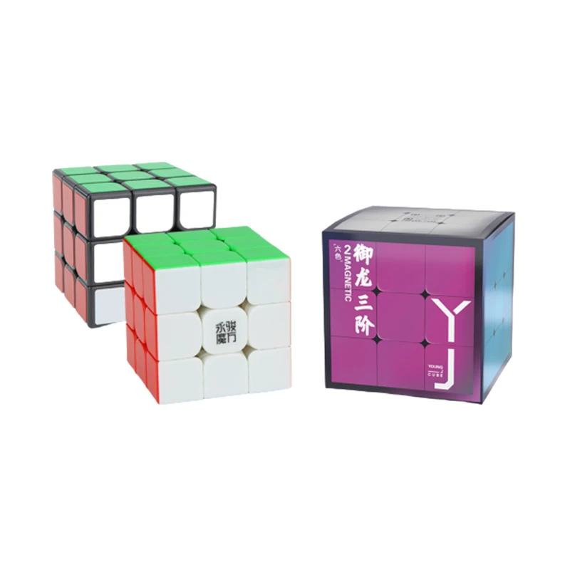 Yj yulong v2 m магический Магнитный куб без наклеек Magico Cubo 2 м профессиональные магниты