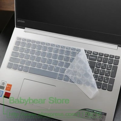 Чехол для клавиатуры ноутбука кожаный силикон для lenovo V330 ideapad 320 15,6/17,3, ideapad 330 330s 15,6/17,3, ideapad 520/S340 15," L340 - Color: clear