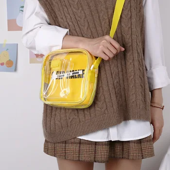 

Girls Jelly Daily Cell Phone Bags Transparent Shoulder Crossbody Bags