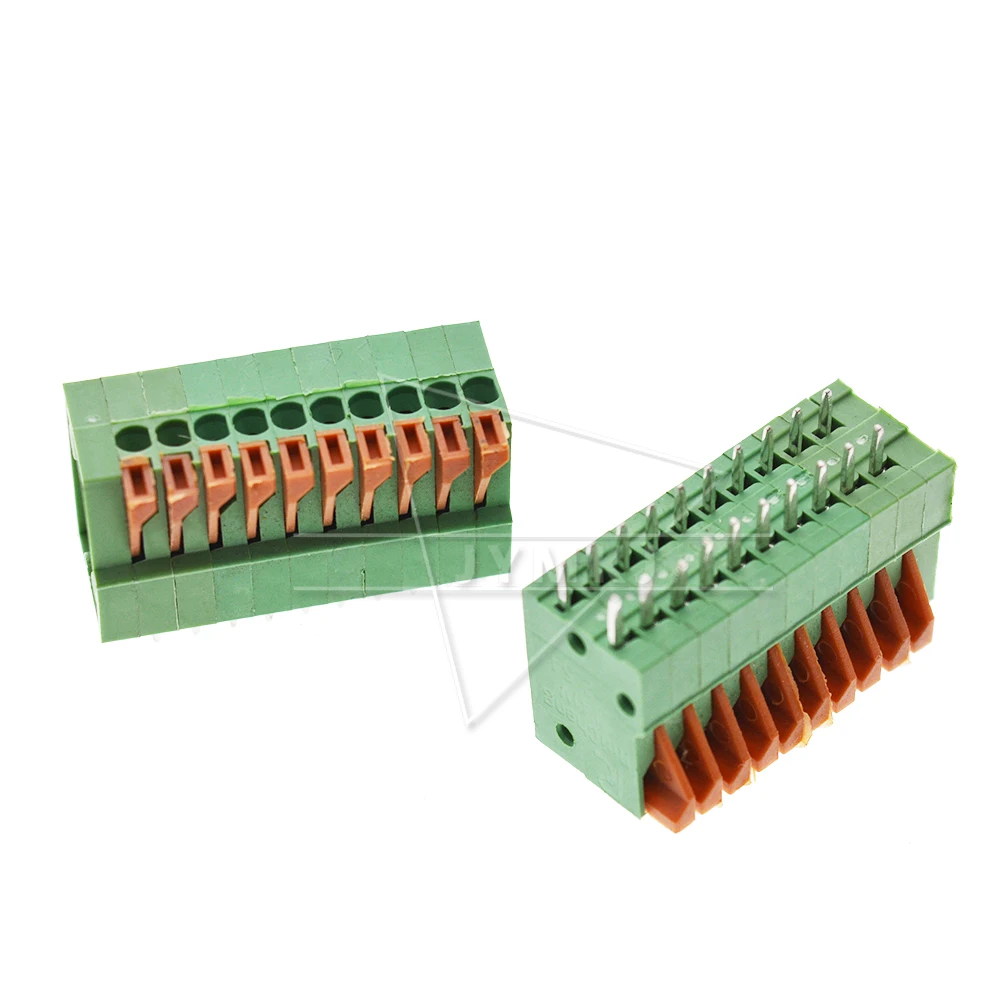 5 шт. KF141V 141V 2 54 мм Pitch PCB прямые разъемы 2/3/4/5/6/7/8/9/10 Pin пружинный Бесконтактный медный