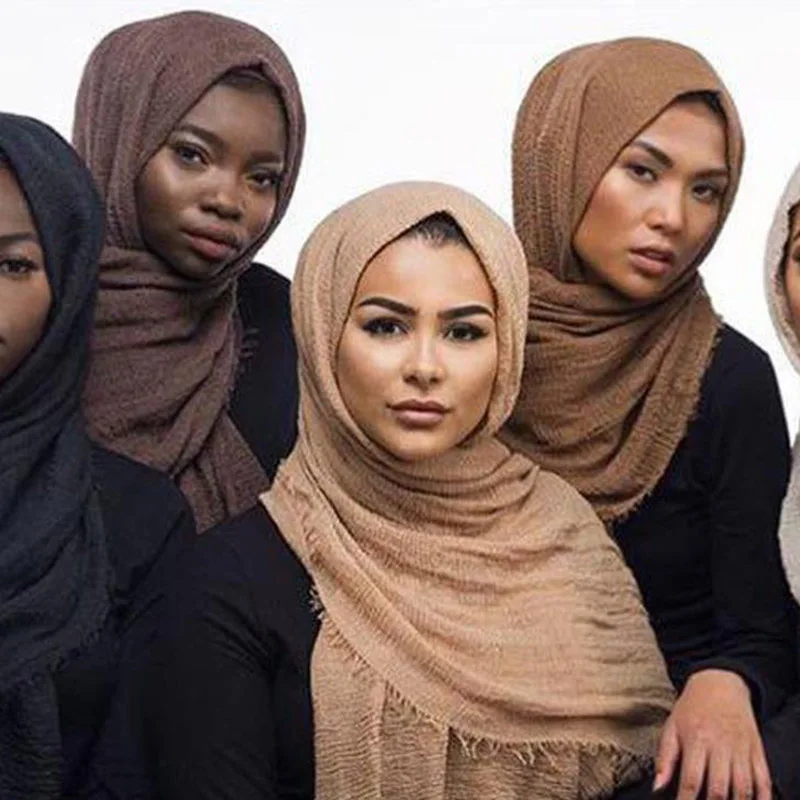 

Solid Colors fashion scarf Women cotton and linen scarf Plain designer soft muslim shawls wraps viscose foulard head ladies scar