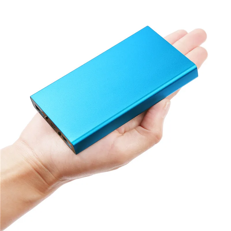 NATTHSWE синий Портативный внешний аккумулятор 8000 мАч [с двумя usb-портами] Высокая емкость компактный внешний аккумулятор быстрая зарядка