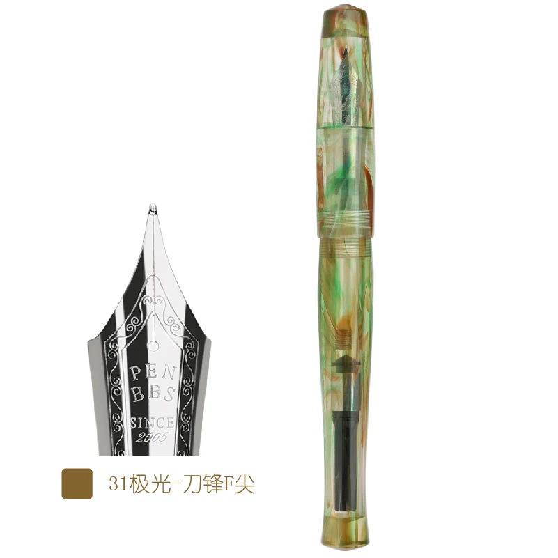Ручка перьевая Moonman Penbbs 323 из целлулоидной акриловой смолы без зажима Иридиевый