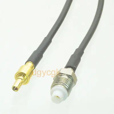 

DHL/EMS 50 Sets*Cable CRC9 male plug to FME female jack straight RG174 Jumper pigtail 6" -h2