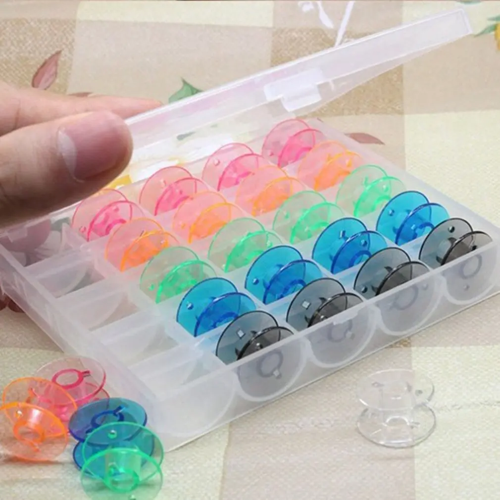 Color bobbin case set Multi-function household electric sewing machine boxed plastic bobbin FR20018