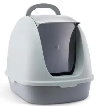 

Fully Enclosed Cat Litter Basin Cat Toilet Deodorization Large Space Anti-splashing Cat Salad Stool Basin Cat Kittens Complete S