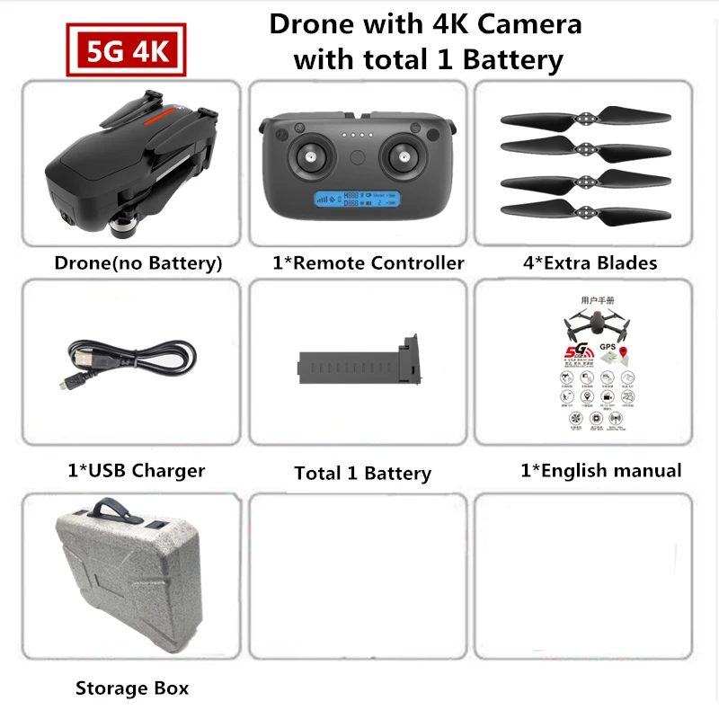 CSJ X7 Дрон 4K 5,8G HD камера Профессиональный gps Дроны с камерой складной бесщеточный Интеллектуальный следящий Квадрокоптер VS F11 SG906 - Цвет: B1 Epp Box