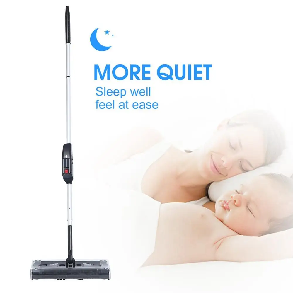 

2019NEW Multifunctional Electric House Swivel Cordless Cleaner Automatic Home Cleaning Machine Black Easy Operate