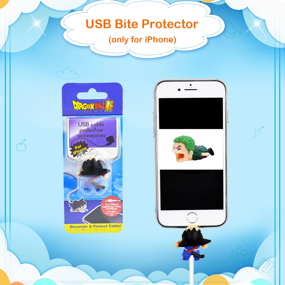 CHIPAL укусов животных кабель протектор цельный мультфильм для iPhone USB зарядное