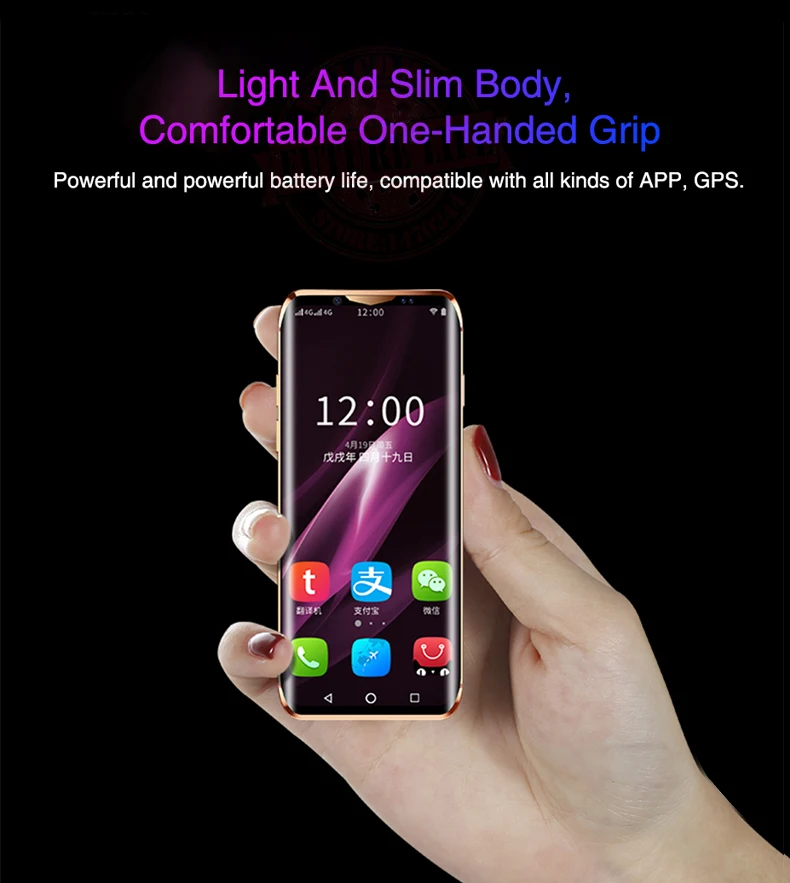 

Anica K-TOUCH 10 2G+16G/3G+32G/3G+64G Smallest mini dual 4G Ultra thin 3.5 Screen Face ID Dual SIM Dual Standby Android 8.1