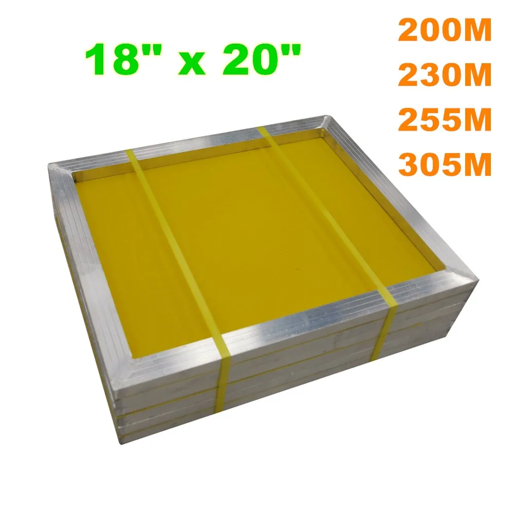 2-pack Aluminum Frame Screen Printing Screens Size 25x36 w/ 200 tpi Yellow Mesh 