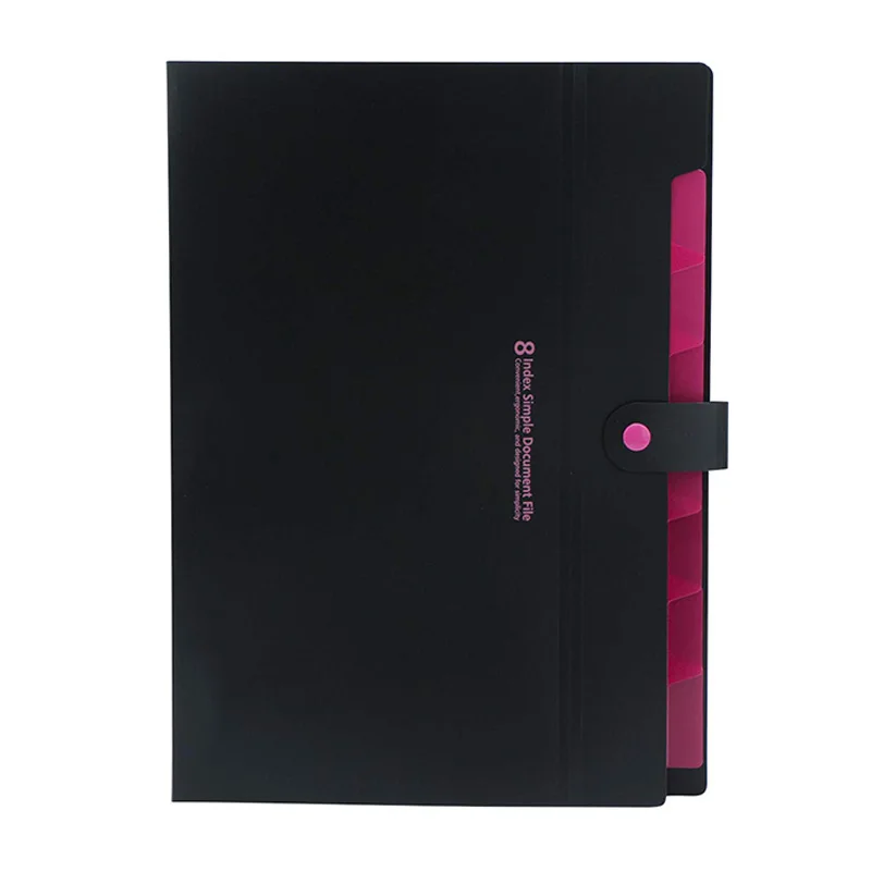 

Expanding File Folders, 4PCS Plastic A4 Expandable File Folder with 8 Pockets, Letter Size Accordion Document Paper File Organiz