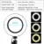 Dimmable 26cm Ring Light 3200-5500K Теплая Холодная Лампа С Длинной Рукой Настольный Планшет Держатель Телефона Видео Живая Фотография Selfie Light