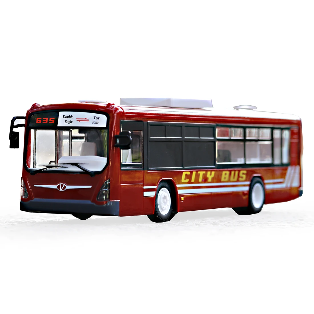 2.4G RC Car Bus City Express Model RC Toy Car With Realistic Light And Sound Model Educational Toy Gift For Kid Adult- Red Blue