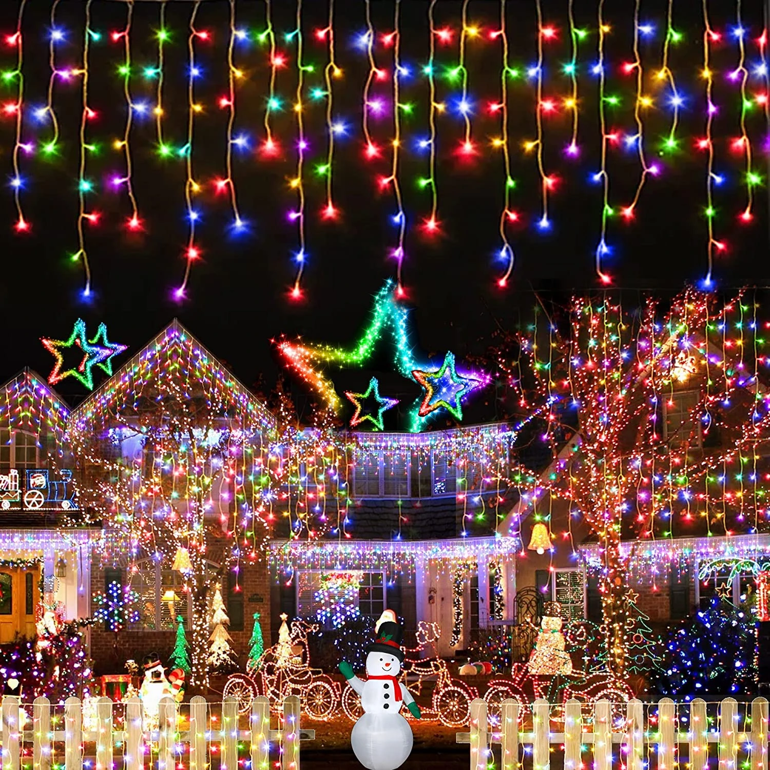 Christmas Lighting Schedule Tx 2022 New Year 2022 Decor Festoon Led Icicle Curtain Lights Christmas Decorations  2022 Droop 0.5/0.6/0.7M Plug Operated|Holiday Lighting| - Aliexpress