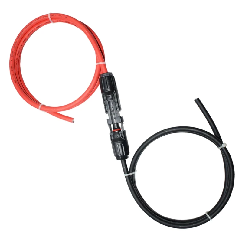 

New 10 AWG Solar Panel Adaptor Kit Tool (3.31FT Red + 3.31FT Black) Connector