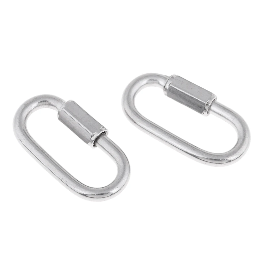 Lot 2 Scuba Diving Snorkeling Quick Link Clip Hook Keychain Carabiner Snap