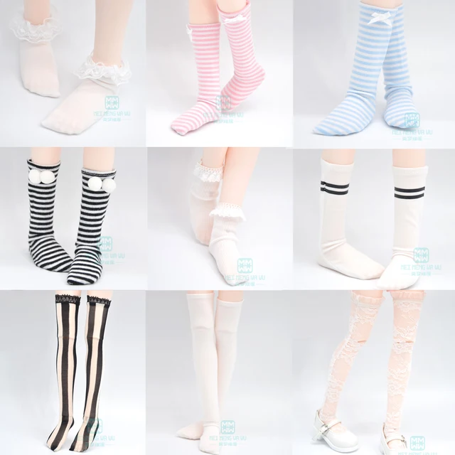 Doll accessories Fashion socks variety of multi-color for 1/6 1/4 1/3  BJD SD DD MSD YOSD Doll 1