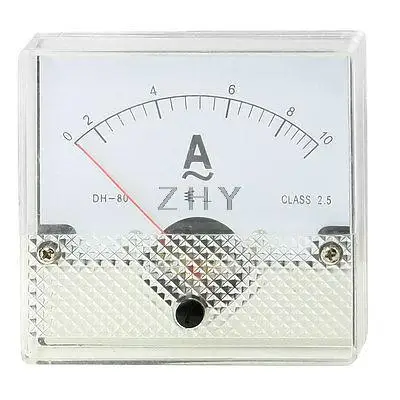 

Class 2.5 Fine Tuning Dial Panel Ampere Meter DH80 AC 0-10A