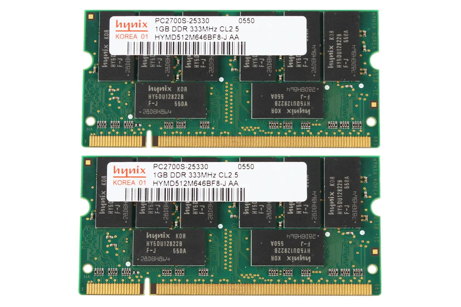 Оперативная память Hynix DDR 333 МГц 1 ГБ 512 МБ для ноутбука ОЗУ SODIMM |