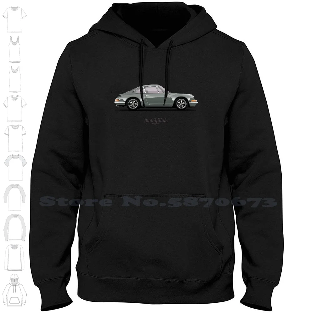 

Singer ( Gray ) Long Sleeve Hoodie Sweatshirt Singer Coupe Cars Car Automobile Automotive Sportcar Germany