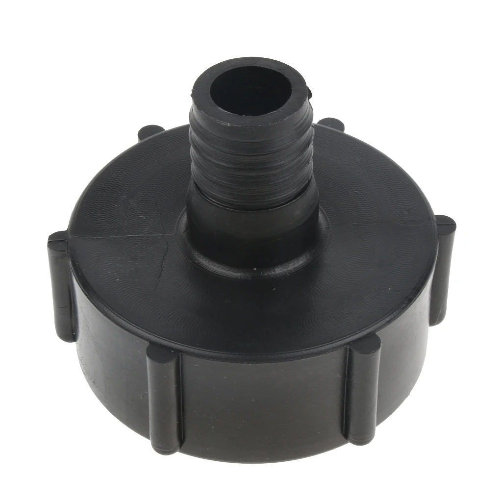 IBC Tote Tank Adapter Coarse Thread Water Tank Connector Fitting Black