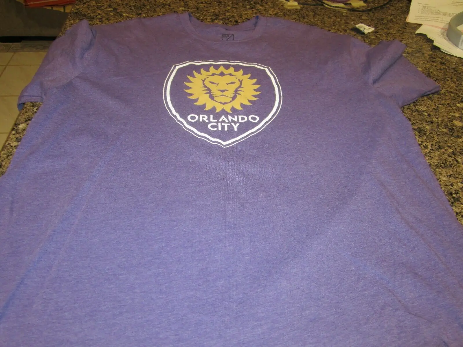 Orlando City футбол футболка Фиолетовый Xl Львы Mls | Мужская одежда