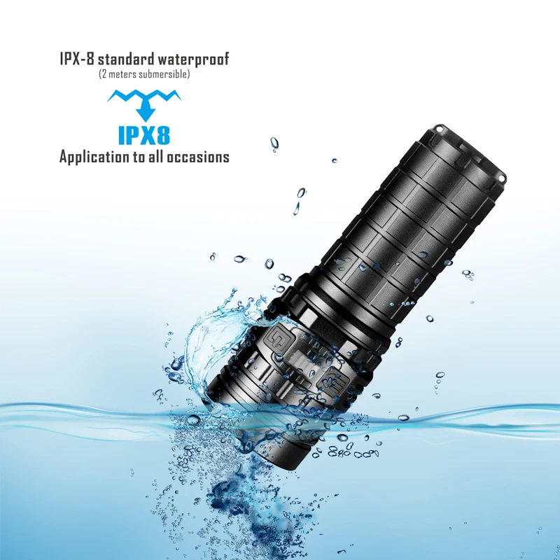 

IMALENT DN70 Tail Cap XHP70 3800LM 6 Modes 325 Meters Multi-Level Output USB Rechargeable LED Flashlight IPX-8 waterproof Torch