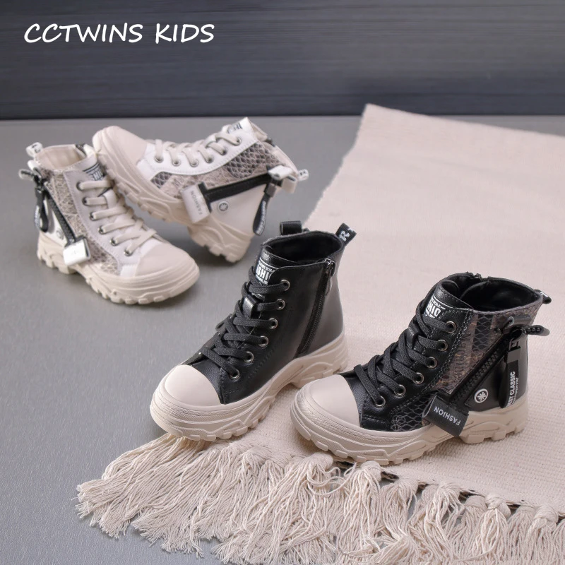 CCTWINS/детская обувь; коллекция года; сезон осень; Модные дышащие ботинки martin для девочек; повседневная черная обувь для мальчиков; нескользящие ботинки; MB033