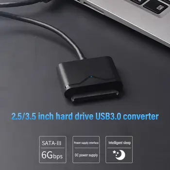 

SATA to USB 3.0 2.5/3.5 inch HDD SSD Inches External SSD Hard Drive Converter Cable Adapter переходник sata usb for ide адаптер