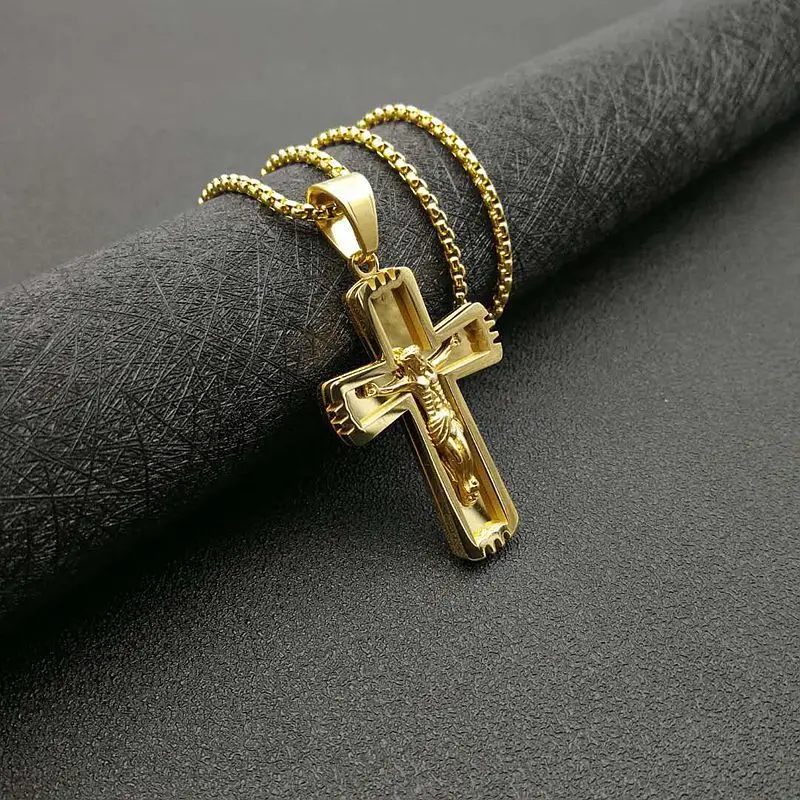 

Подвеска в стиле хип-хоп из нержавеющей стали золотого цвета