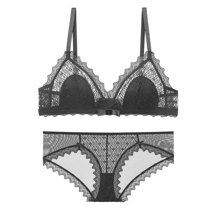 

Женский бесшовный бюстгальтер LILYMODA, с цветочным кружевом и открытой спиной, Регулируемый тонкий бюстгальтер