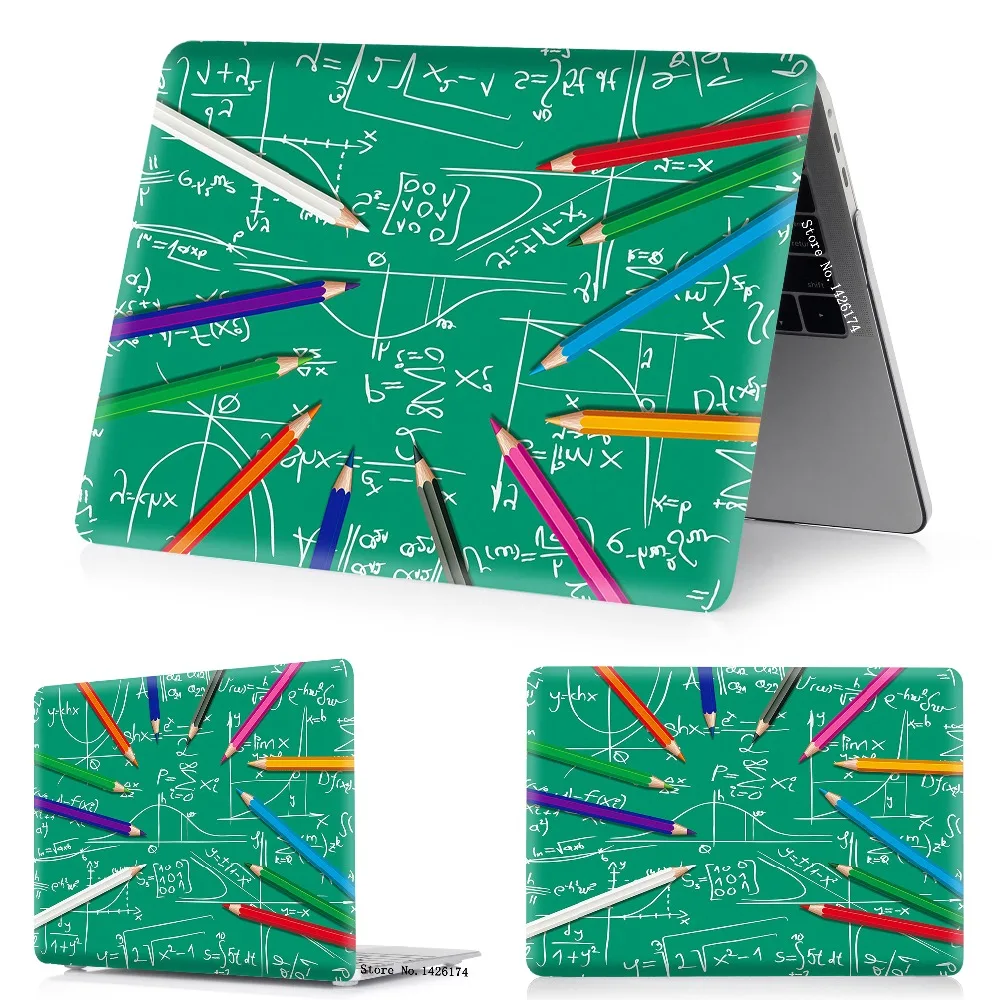 Чехол для ноутбука MacBook Air 11 13 дюймов A1466 A1932 Pro 12 13 15 retina A1502 A1706 A1708 A1989 A2159 школу чехол
