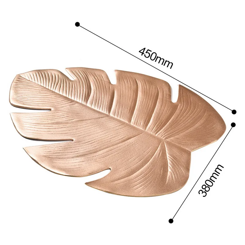 1 шт. Лист растения placematt Нескользящая чашка стол подкладка для украшения дома - Цвет: M
