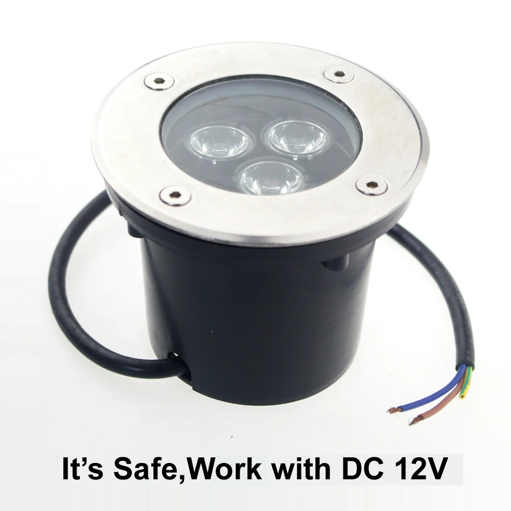 

IP67 3w RGB Ground Spot Outdoor Led Light Terrace and Garden Decoration Outdoor Recessed Spot Floor Ground Underground Light